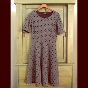 Lands End Women’s Polka Dotted Flare Dress